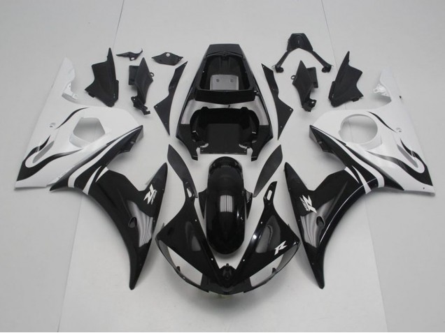 Carene Yamaha R6 2003-2005 - Nero & Bianco
