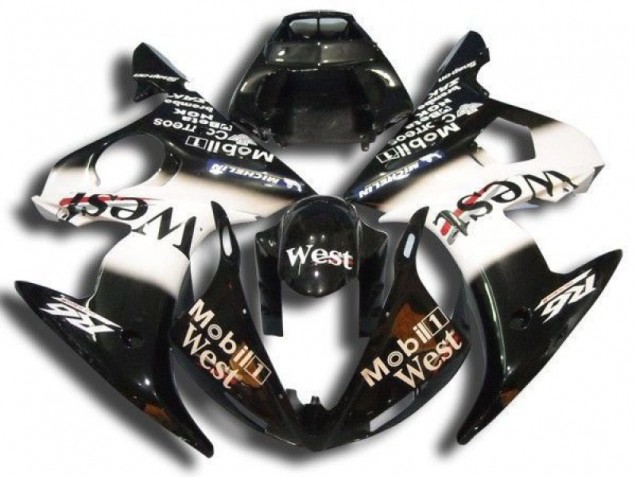 Carene Yamaha R6 2003-2005 - Nero Mobil West Carene Yamaha R6 2003-2005 - Nero Mobil West