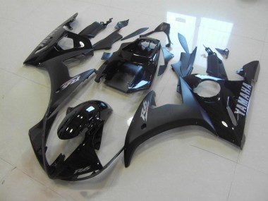 Carene Yamaha R6 2003-2005 - Nero Opaco Lucido Nero