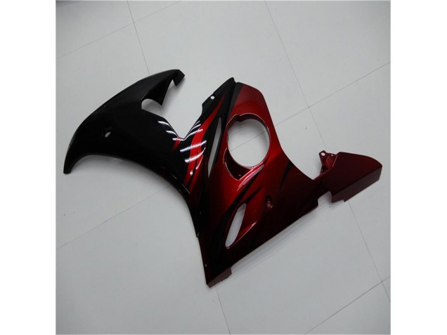 Carene Yamaha R6 2003-2005 - Nero Rosso