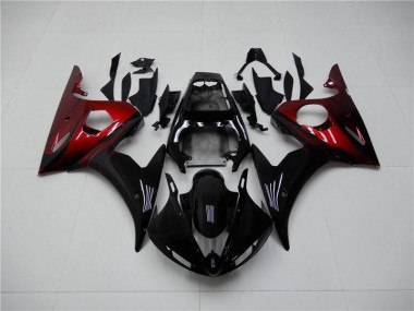 Carene Yamaha R6 2003-2005 - Nero Rosso