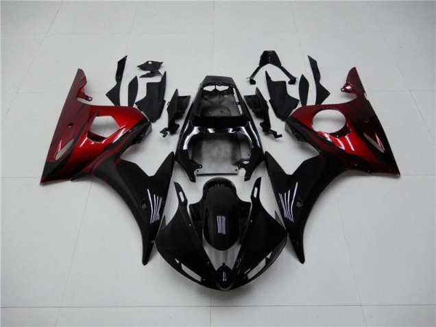 Carene Yamaha R6 2003-2005 - Nero Rosso