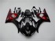 Carene Yamaha R6 2003-2005 - Nero Rosso
