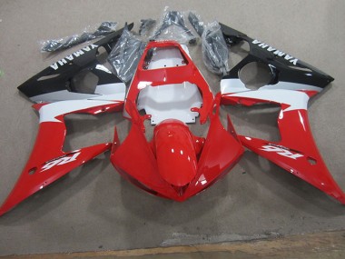Carene Yamaha R6 2003-2005 - Rosso Bianco Decal