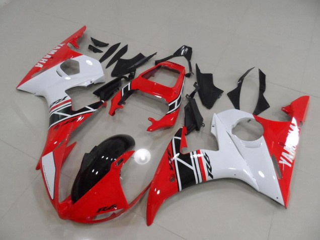 Carene Yamaha R6 2003-2005 - Rosso & Bianco & Nero