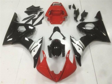 Carene Yamaha R6 2003-2005 - Rosso Nero Bianco