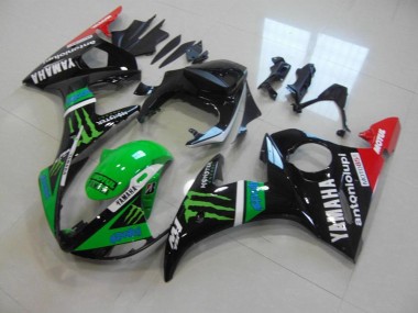 Carene Yamaha R6 2003-2005 - Verde Monster