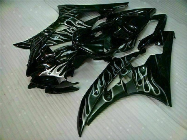 Carene Yamaha R6 2006-2007 - Argento Fiamma Nero