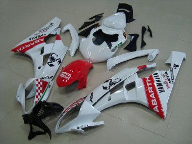 Carene Yamaha R6 2006-2007 - Bianco Rosso Abarth
