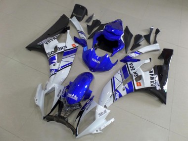 Carene Yamaha R6 2006-2007 - Blu Blu Bianco ENEOS
