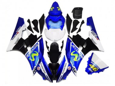 Carene Yamaha R6 2006-2007 - Blu Nero Bianco