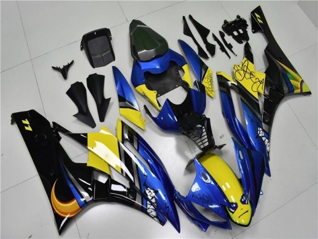 Carene Yamaha R6 2006-2007 - Blu Squalo