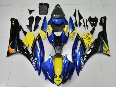 Carene Yamaha R6 2006-2007 - Blu Squalo