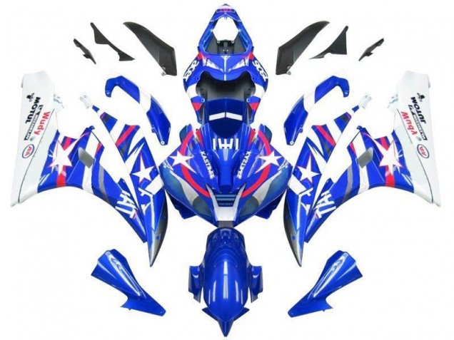 Carene Yamaha R6 2006-2007 - Blu Stella Fiat