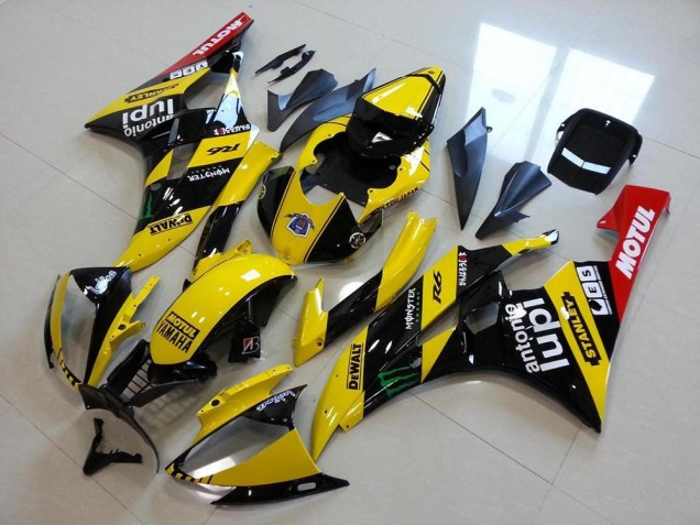 Carene Yamaha R6 2006-2007 - Giallo Monster Lupi