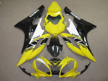 Carene Yamaha R6 2006-2007 - Giallo Nero Decal
