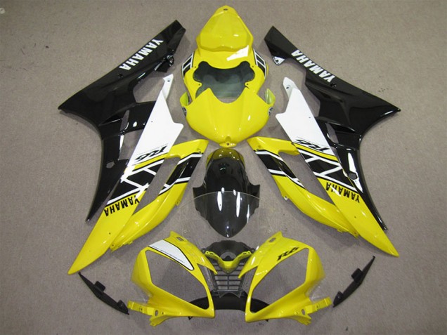 Carene Yamaha R6 2006-2007 - Giallo Nero Decal