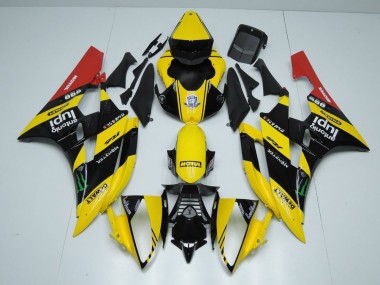 Carene Yamaha R6 2006-2007 - Giallo Nero Monster