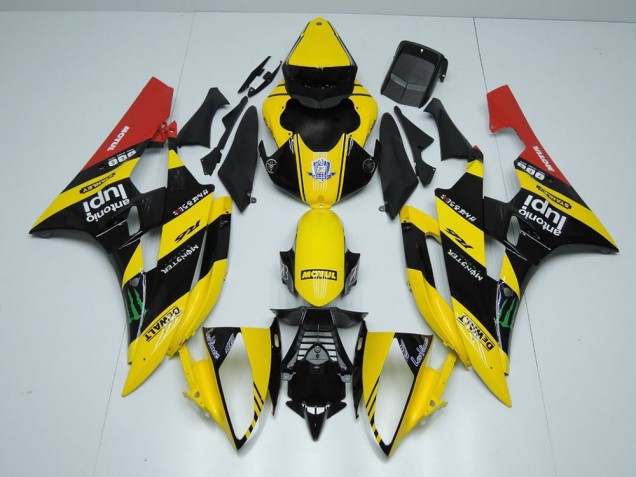 Carene Yamaha R6 2006-2007 - Giallo Nero Monster
