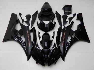 Carene Yamaha R6 2006-2007 - Lucido Nero Opaco