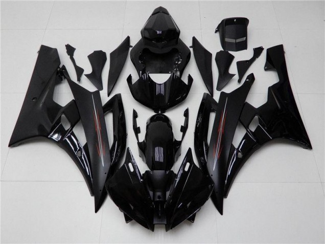 Carene Yamaha R6 2006-2007 - Lucido Nero Opaco