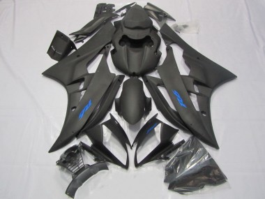 Carene Yamaha R6 2006-2007 - Nero Blu Decal