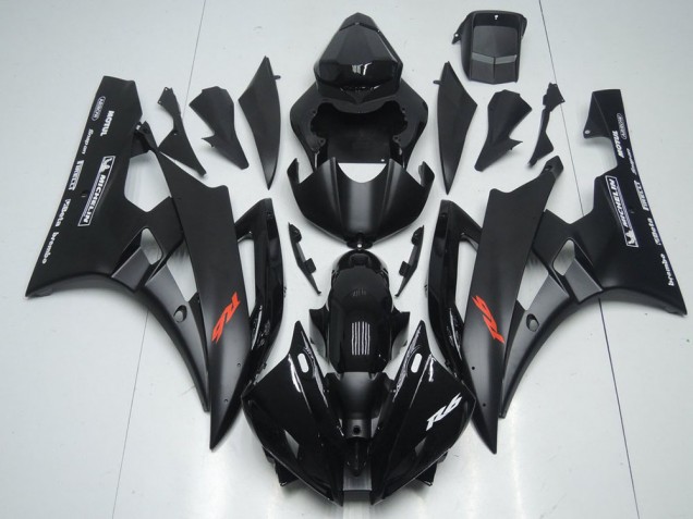 Carene Yamaha R6 2006-2007 - Nero Opaco & Lucido Nero Carene Yamaha R6 2006-2007 - Nero Opaco & Lucido Nero