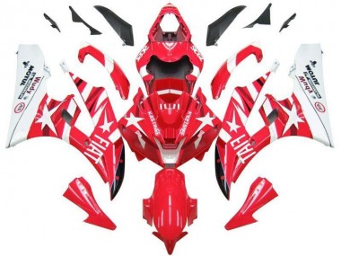 Carene Yamaha R6 2006-2007 - Rosso Bianco Star Fiat