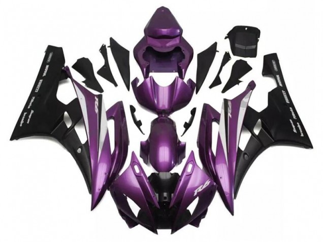 Carene Yamaha R6 2006-2007 - Viola Nero Carene Yamaha R6 2006-2007 - Viola Nero