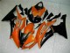 Carene Yamaha R6 2008-2016 - Arancia Nero Carene Yamaha R6 2008-2016 - Arancia Nero