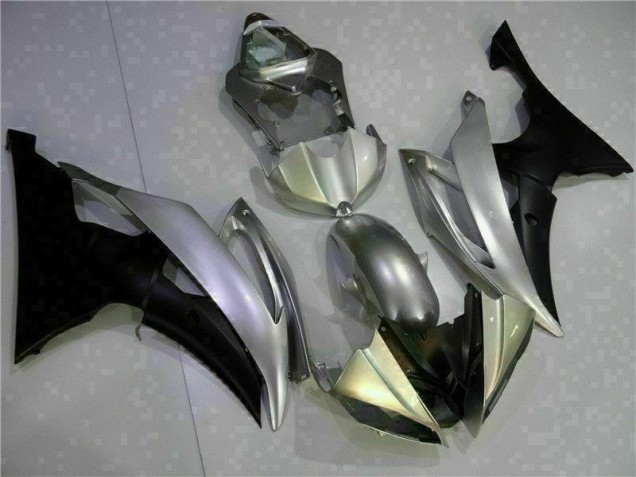 Carene Yamaha R6 2008-2016 - Argento Nero Carene Yamaha R6 2008-2016 - Argento Nero