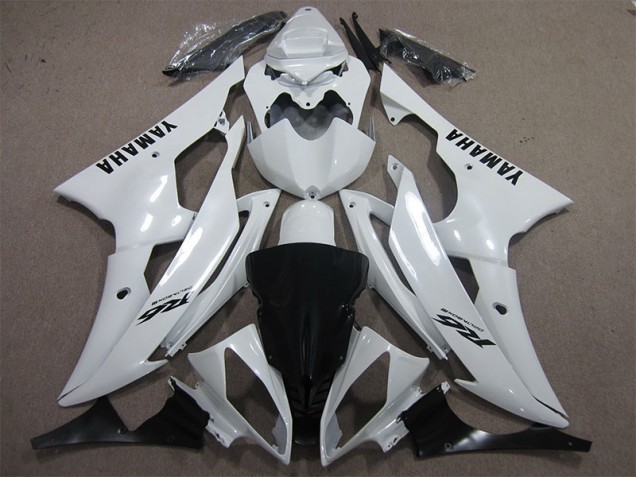 Carene Yamaha R6 2008-2016 - Bianco Nero Decal Carene Yamaha R6 2008-2016 - Bianco Nero Decal