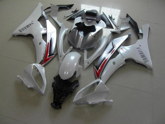 Carene Yamaha R6 2008-2016 - Bianco Perla Argento Carene Yamaha R6 2008-2016 - Bianco Perla Argento