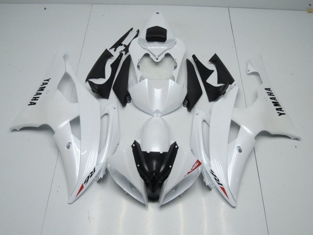 Carene Yamaha R6 2008-2016 - Bianco Perla & Rosso Adesivo Carene Yamaha R6 2008-2016 - Bianco Perla & Rosso Adesivo