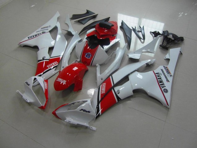 Carene Yamaha R6 2008-2016 - Bianco Rosso Stile OEM Carene Yamaha R6 2008-2016 - Bianco Rosso Stile OEM