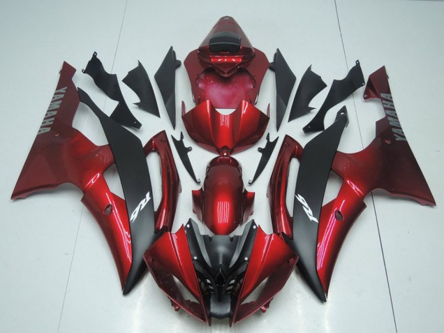 Carene Yamaha R6 2008-2016 - Caramella Rosso & Nero Carene Yamaha R6 2008-2016 - Caramella Rosso & Nero