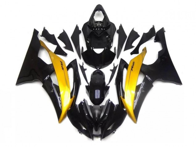 Carene Yamaha R6 2008-2016 - Nero Oro Carene Yamaha R6 2008-2016 - Nero Oro