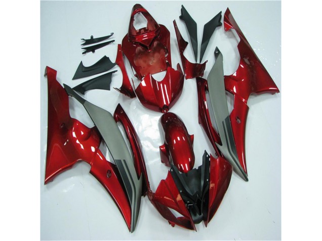 Carene Yamaha R6 2008-2016 - Rosso Grigio Carene Yamaha R6 2008-2016 - Rosso Grigio