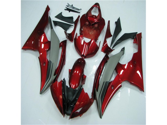 Carene Yamaha R6 2008-2016 - Rosso Grigio Carene Yamaha R6 2008-2016 - Rosso Grigio