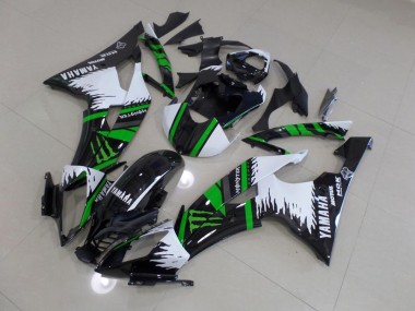 Carene Yamaha R6 2008-2016 - Special Bianco Verde Monster