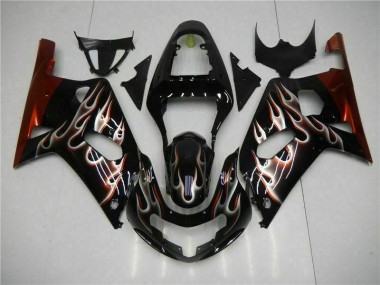 Carrozzeria & Carena Suzuki GSXR 600 / 750 K1 K2 K3 2001-2003 - Nero