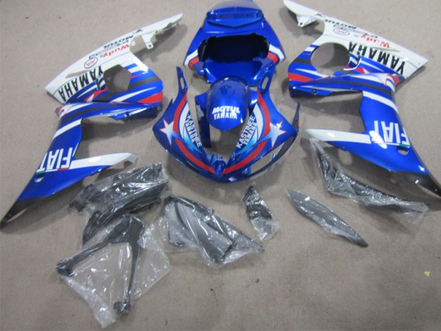 Carrozzeria & Carena Yamaha R1 2002-2003 - Blu Bianco Motul Fiat Carrozzeria & Carena Yamaha R1 2002-2003 - Blu Bianco Motul Fiat