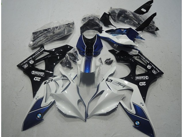 Carrozzeria & Plastica BMW S1000RR 2009-2014 - Bianco Blu Carrozzeria & Plastica BMW S1000RR 2009-2014 - Bianco Blu
