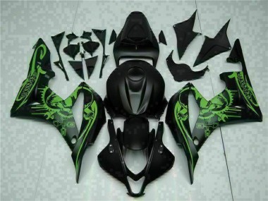 Carrozzeria & Plastica Honda CBR 600 RR 2007-2008 - Nero Verde