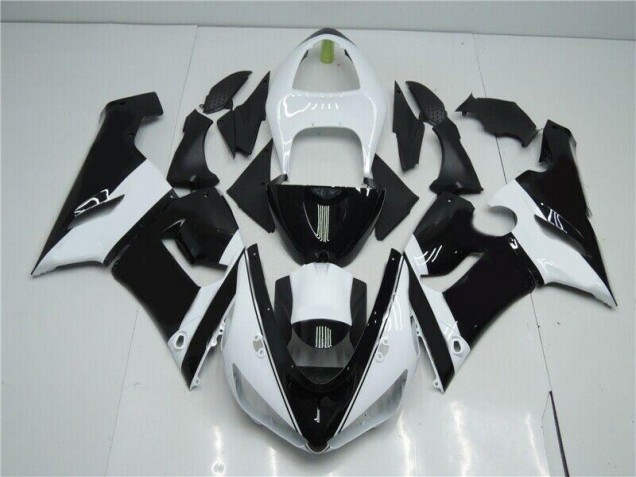 Carrozzeria & Plastica Kawasaki ZX6R 2005-2006 - Nero Bianco Carrozzeria & Plastica Kawasaki ZX6R 2005-2006 - Nero Bianco