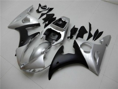 Kit Carena & Plastica Yamaha R6 2003-2005 - Argento Nero