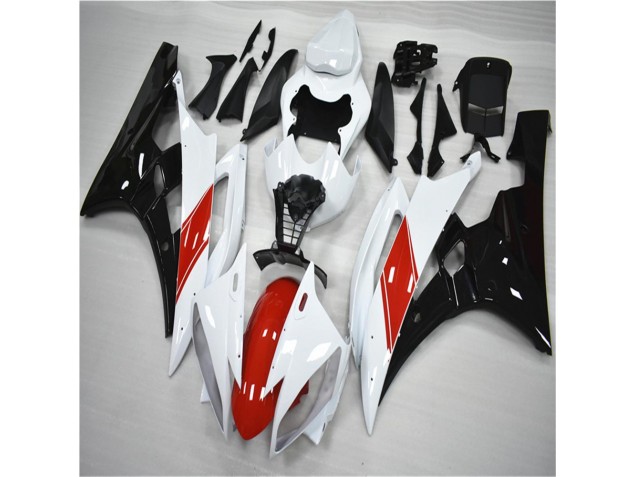 Kit Carena & Plastica Yamaha R6 2006-2007 - Rosso Bianco Nero Kit Carena & Plastica Yamaha R6 2006-2007 - Rosso Bianco Nero