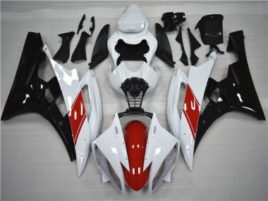 Kit Carena & Plastica Yamaha R6 2006-2007 - Rosso Bianco Nero