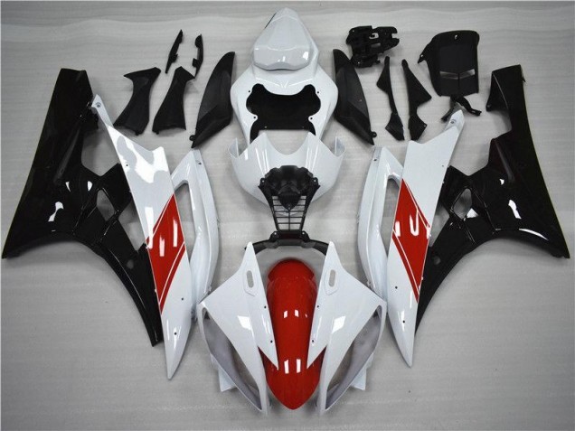 Kit Carena & Plastica Yamaha R6 2006-2007 - Rosso Bianco Nero Kit Carena & Plastica Yamaha R6 2006-2007 - Rosso Bianco Nero