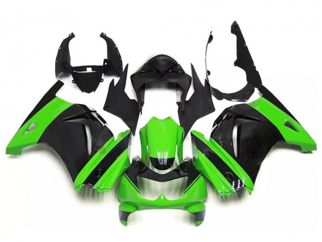 Kit Carenatura Completa Kawasaki EX250 2008-2012 - Verde Nero Kit Carenatura Completa Kawasaki EX250 2008-2012 - Verde Nero